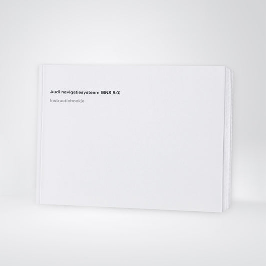 2007-2008 Audi A4 Cabriolet Navigatie Systeem BNS 5.0 Handleiding | Nederlands