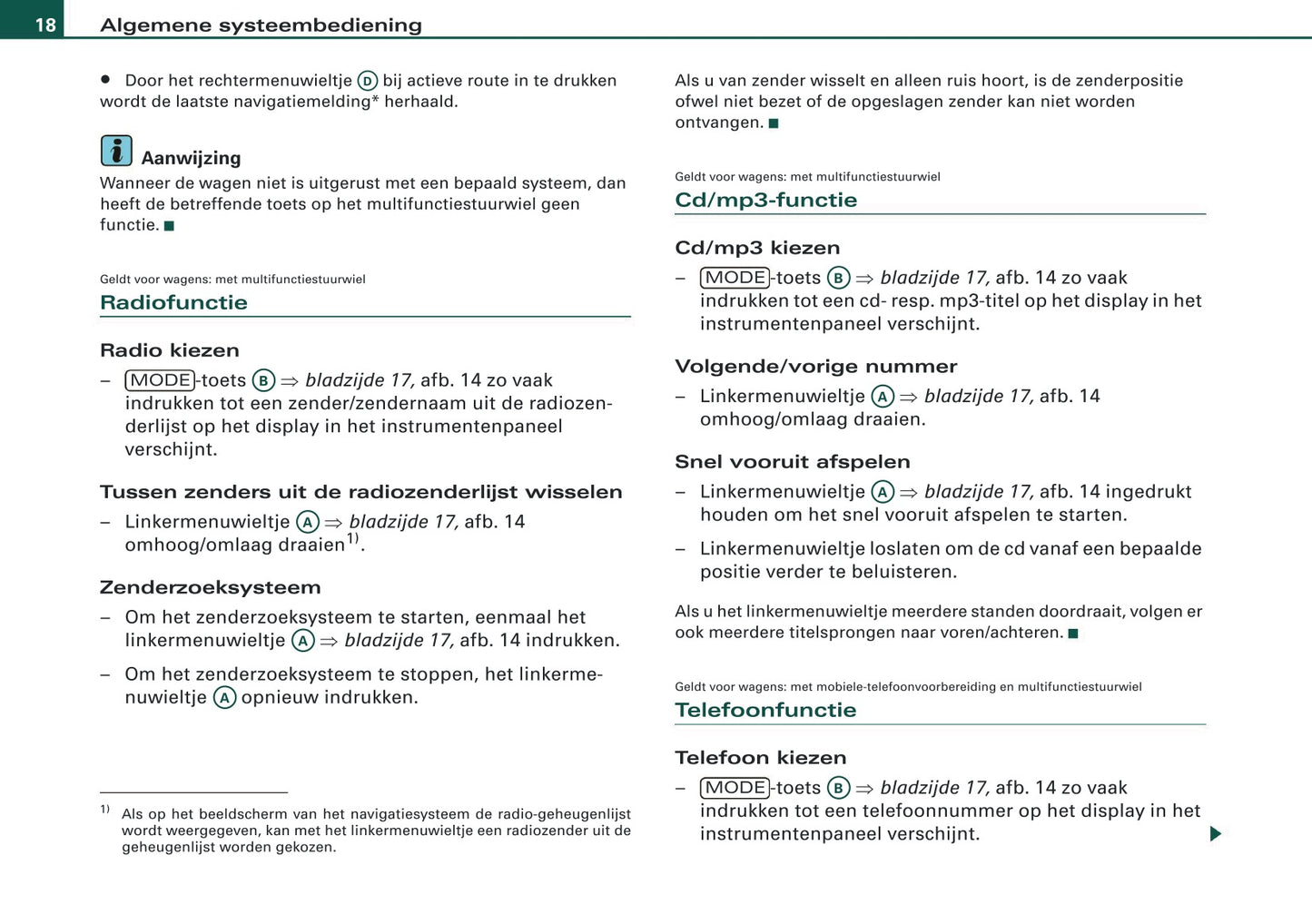 2007-2008 Audi A4 Cabriolet Navigatie Systeem BNS 5.0 Handleiding | Nederlands