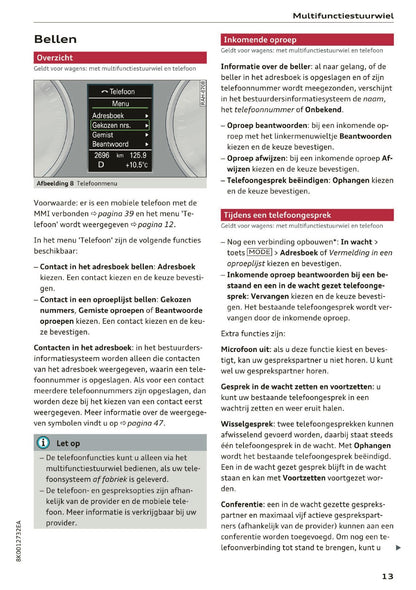 2015-2016 Audi MMI Navigatie Plus Handleiding | Nederlands