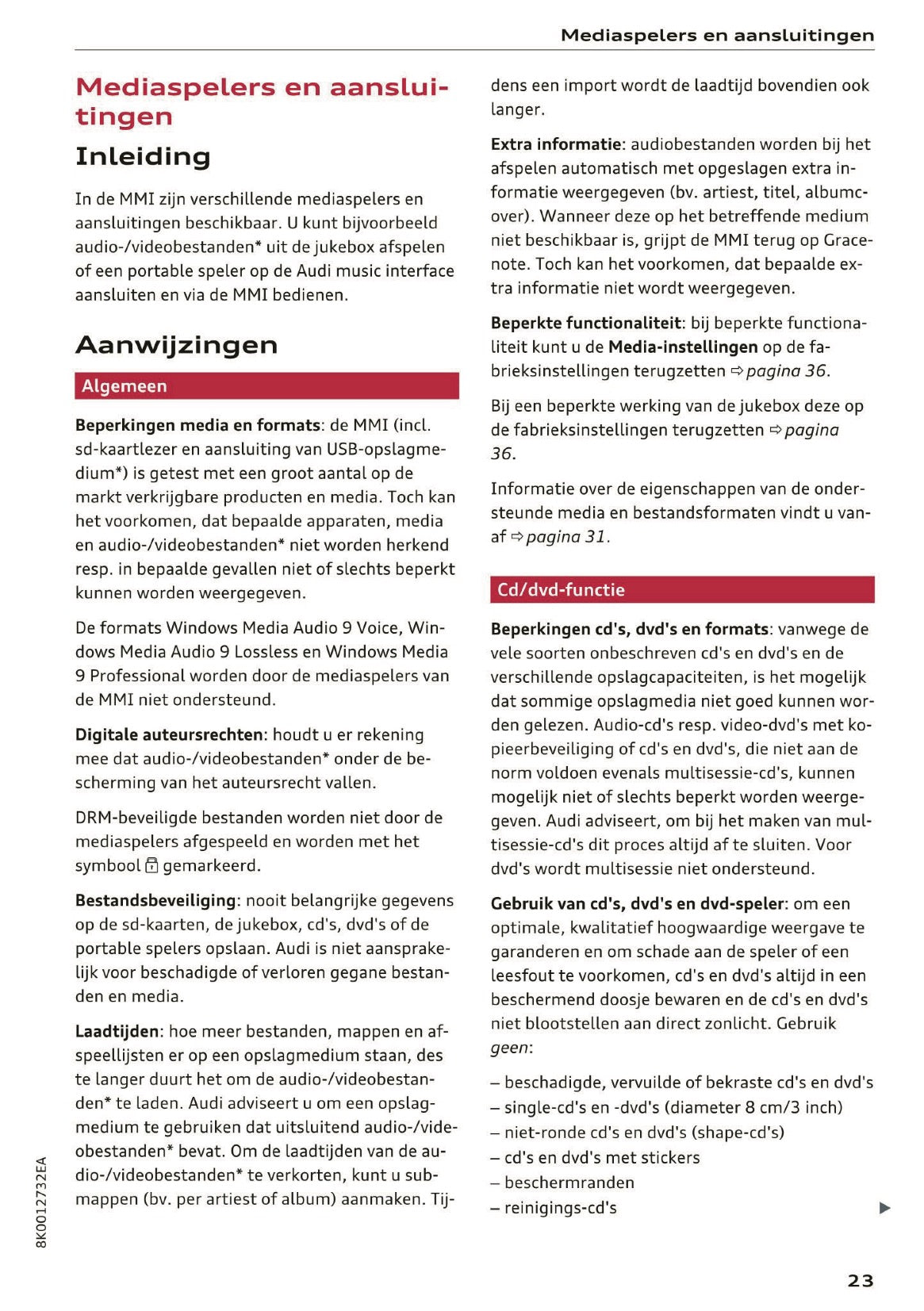 2015-2016 Audi MMI Navigatie Plus Handleiding | Nederlands