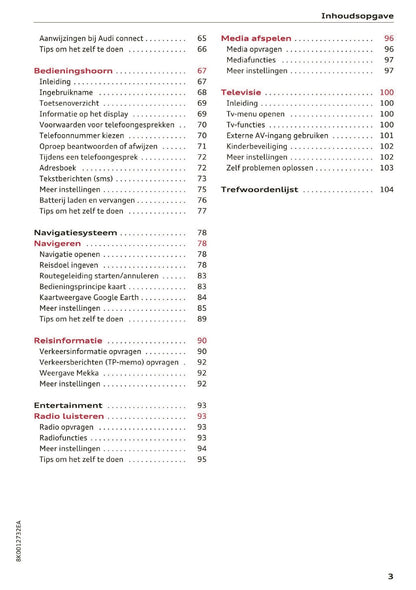 2015-2016 Audi MMI Navigatie Plus Handleiding | Nederlands