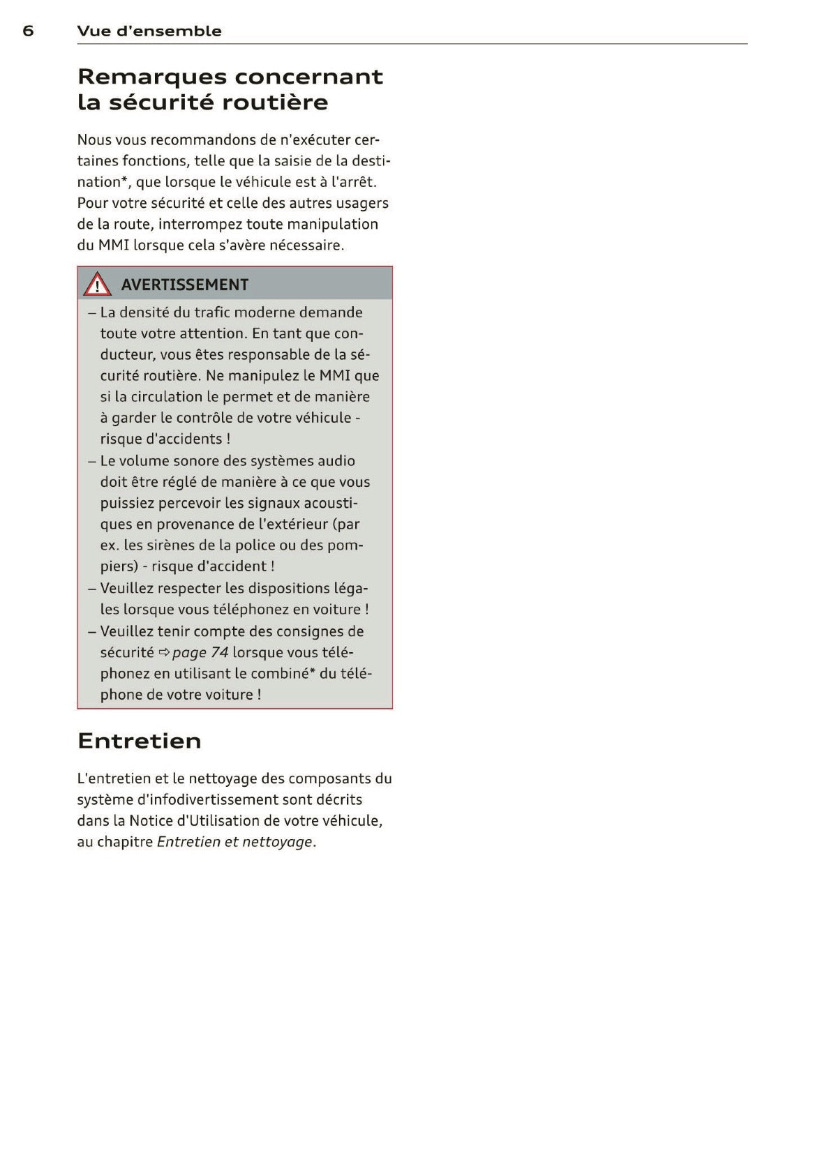 2013-2014 Audi MMI Navigation Plus Infotainment Manual | French