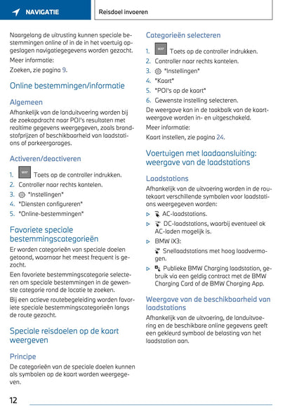 2023-2024 BMW X3 Plug-in-Hybrid Infotainment Manual | Dutch