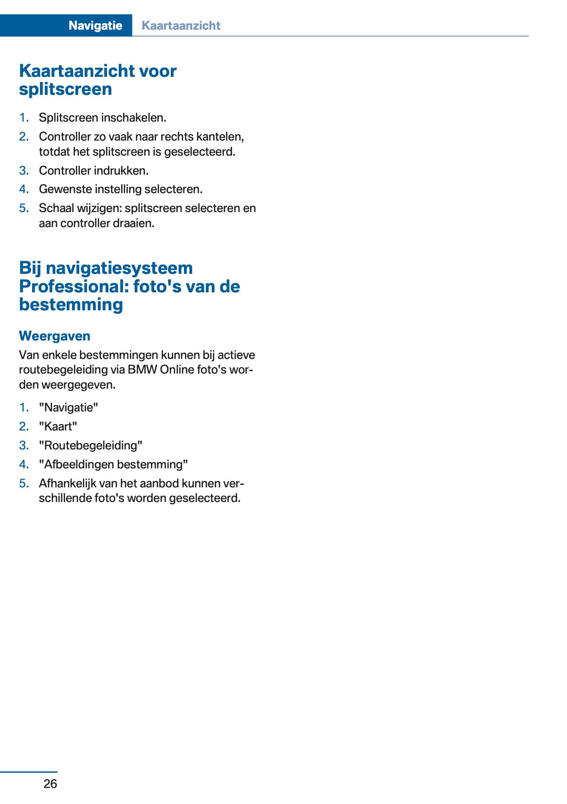 2017 BMW X5 Infotainment Manual | Dutch