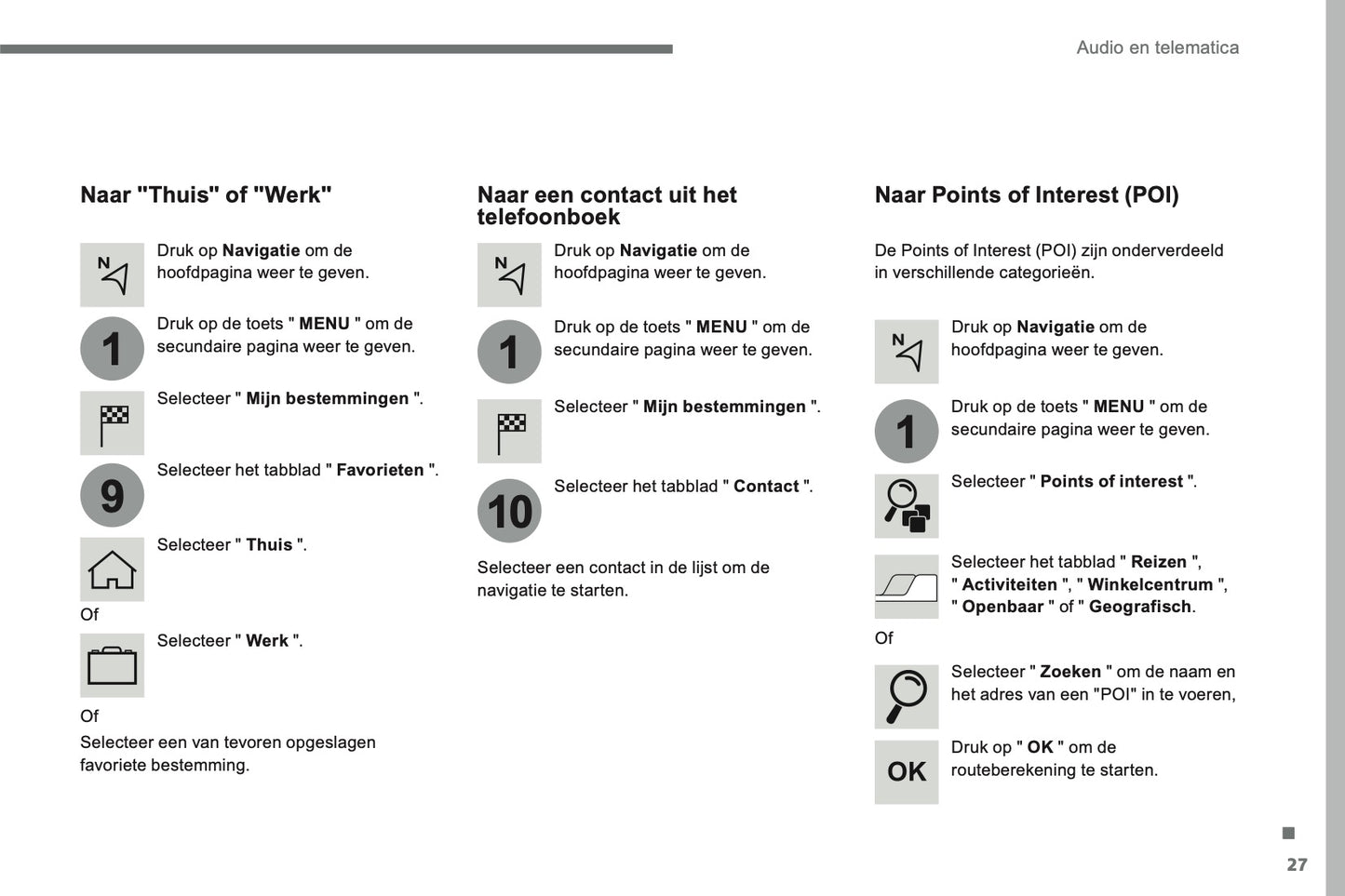 2016-2018 Citroën C4 Picasso/Grand C4 Picasso Infotainment Handleiding | Nederlands
