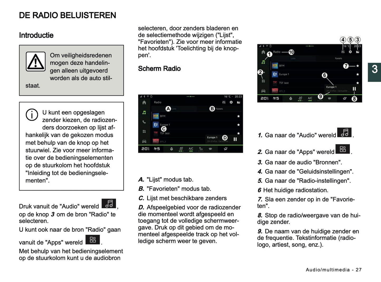 2024-2025 Dacia Media Nav Live Infotainment Manual | Dutch