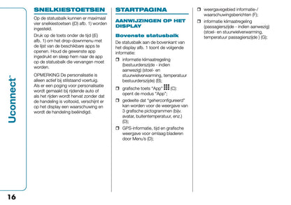 2021-2022 Fiat 500e Uconnect Infotainment Handleiding | Nederlands