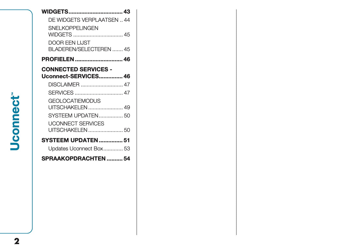 2021-2022 Fiat 500e Uconnect Infotainment Handleiding | Nederlands