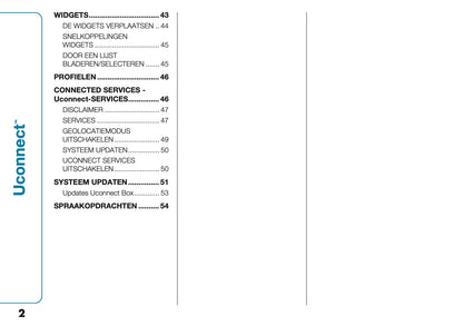 2021-2022 Fiat 500e Uconnect Infotainment Handleiding | Nederlands