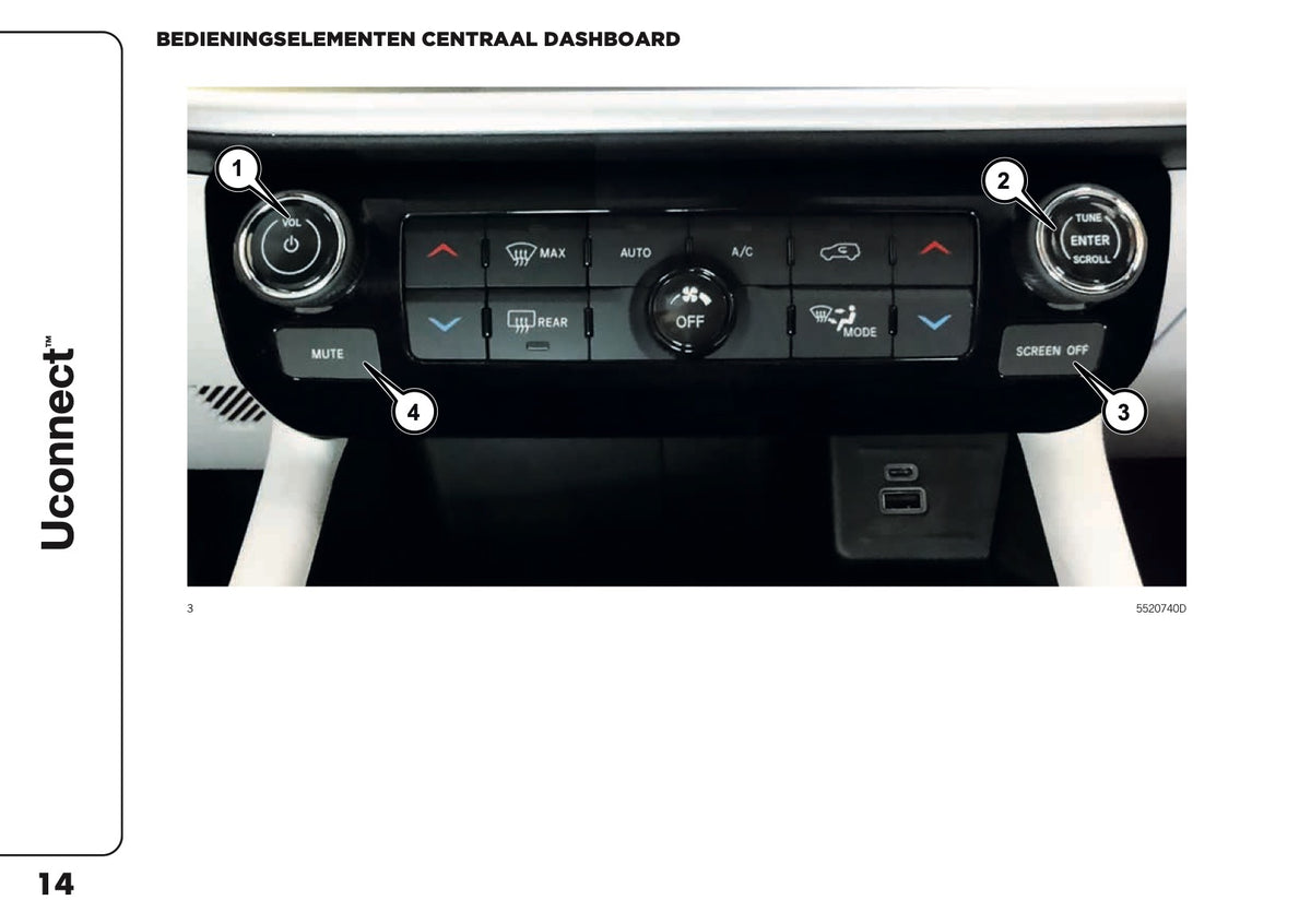 2021-2025 Jeep Compass Uconnect Nav Infotainment Handleiding | Nederlands