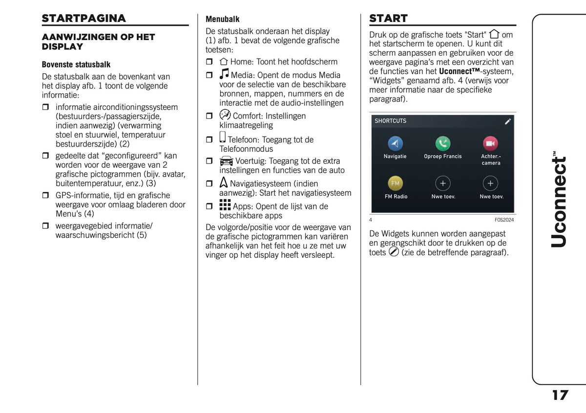 2021-2025 Jeep Compass Uconnect Nav Infotainment Handleiding | Nederlands