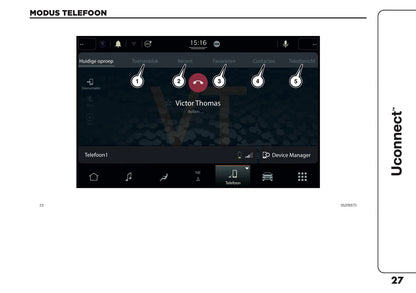 2021-2025 Jeep Compass Uconnect Nav Infotainment Handleiding | Nederlands