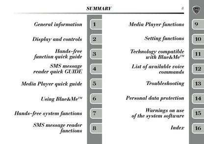 2011-2013 Lancia Delta Blue&Me Instant Nav Manual | English