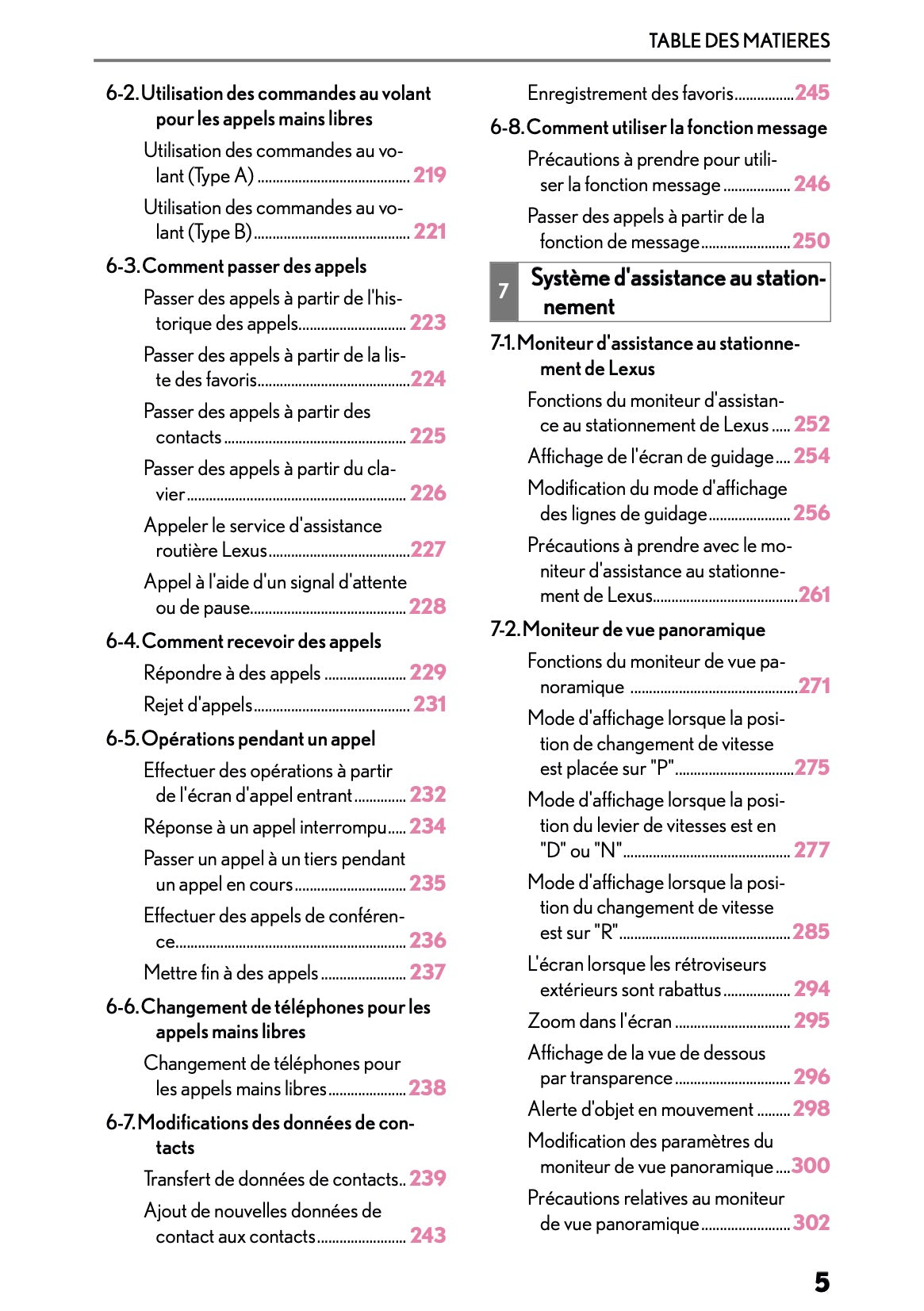 2025-2026 Lexus LBX Navigation Manual | French