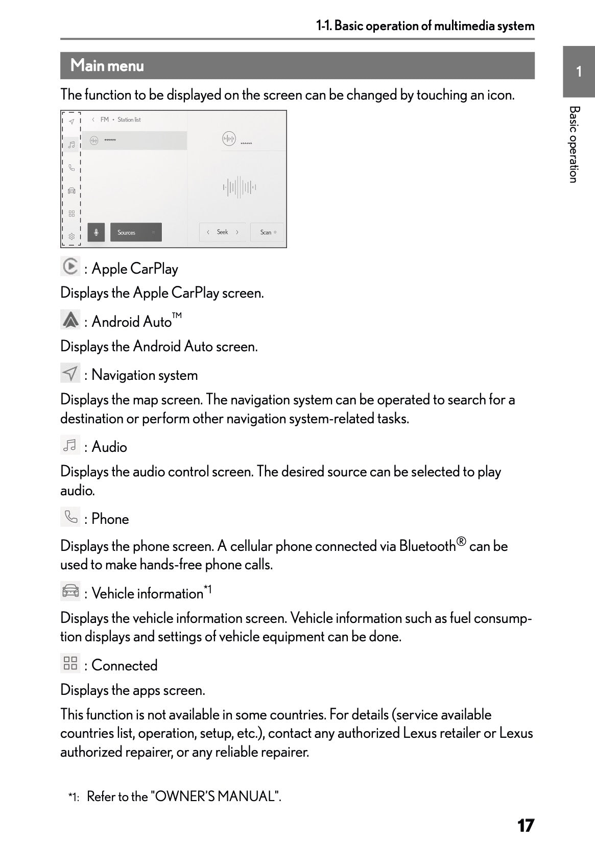 2025-2026 Lexus LBX Navigation Manual | English