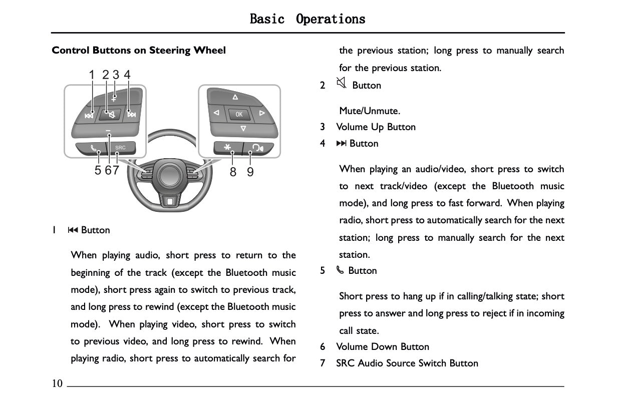 2023-2024 MG EHS Navigation Infotainment Manual | English