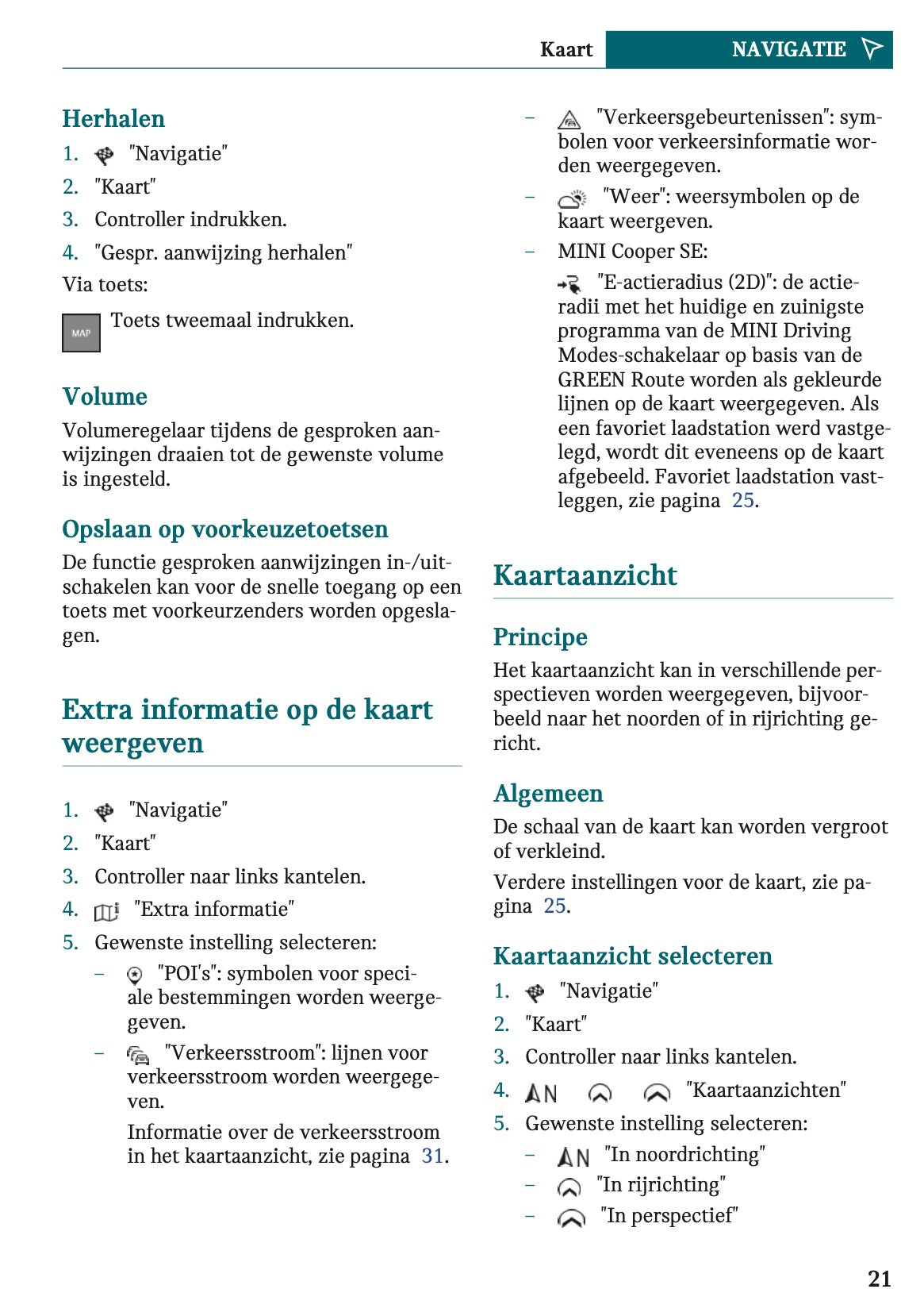 2023 Mini Mini Infotainment Manual | Dutch