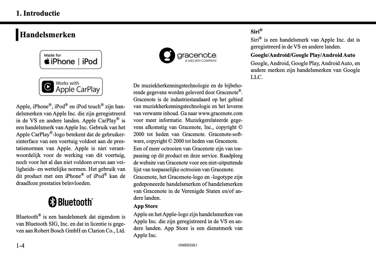2026 Mitsubishi Outlander PHEV Smartphone Link Display Audio Handleiding | Nederlands