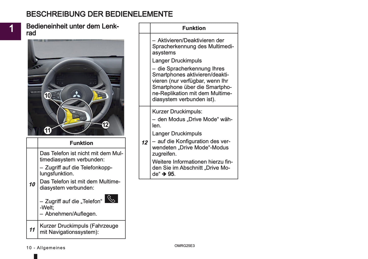 2025 Mitsubishi Smartphone Link Display Audio Anleitung | Deutsch