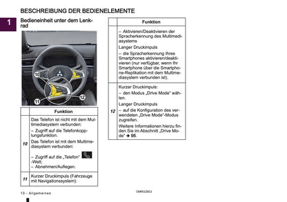 2025 Mitsubishi Smartphone Link Display Audio Anleitung | Deutsch