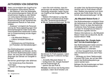 2025 Mitsubishi Smartphone Link Display Audio Anleitung | Deutsch