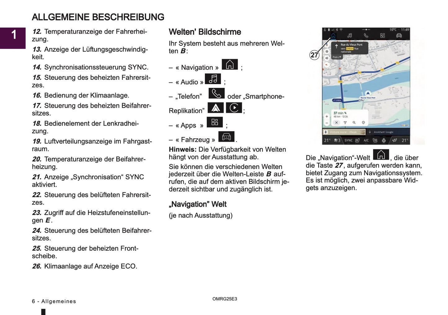 2025 Mitsubishi Smartphone Link Display Audio Anleitung | Deutsch