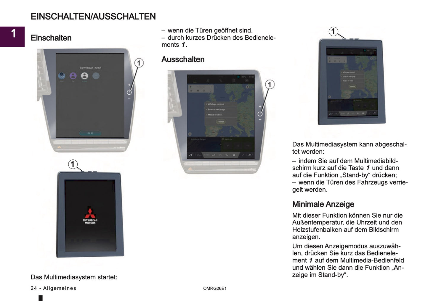 2026 Mitsubishi Smartphone Link Display Audio Manual | German