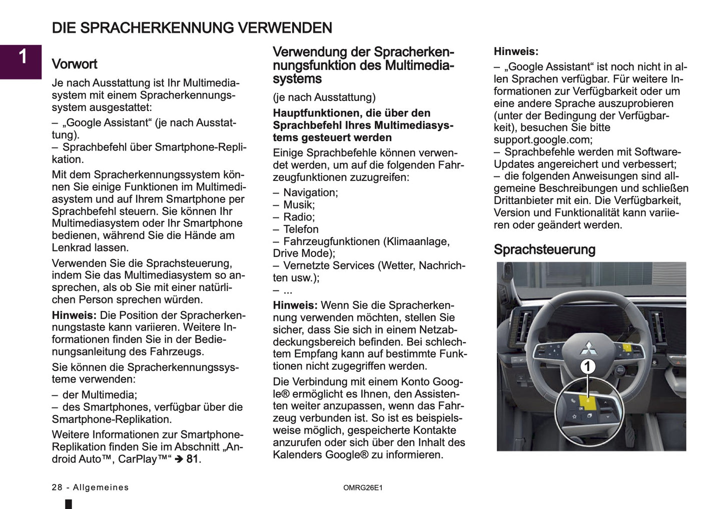 2026 Mitsubishi Smartphone Link Display Audio Manual | German