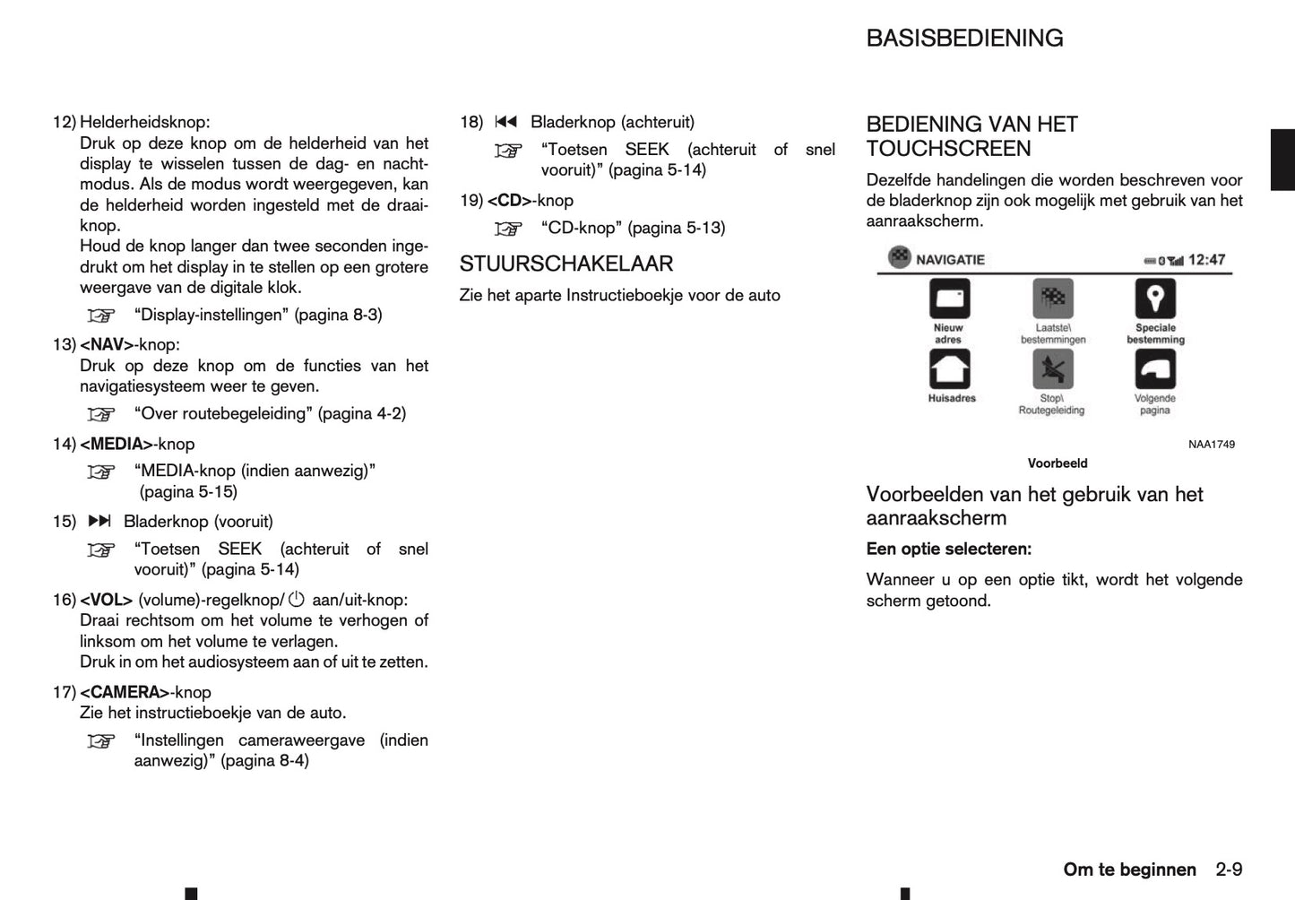 2016-2018 Nissan Connect Infotainment Handleiding | Nederlands