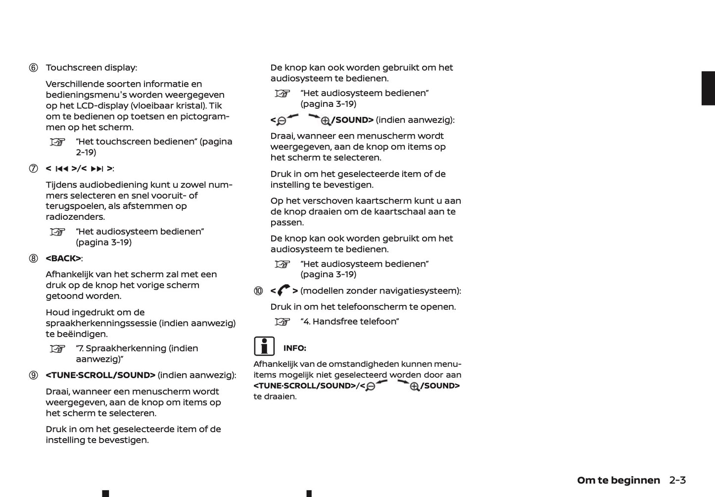 2018-2019 Nissan Connect Infotainment Handleiding | Nederlands