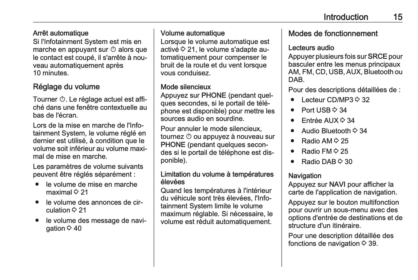 2016 Opel Cascada Infotainment Manual | French