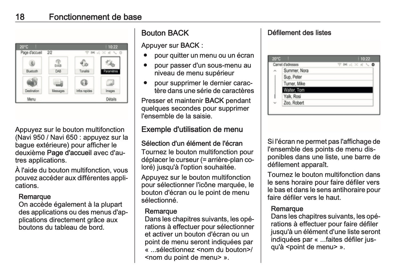 2016 Opel Cascada Infotainment Manual | French