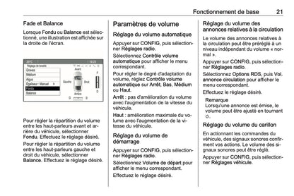 2016 Opel Cascada Infotainment Manual | French