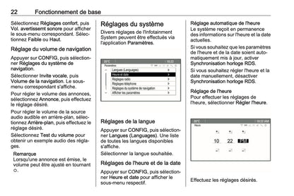 2016 Opel Cascada Infotainment Manual | French