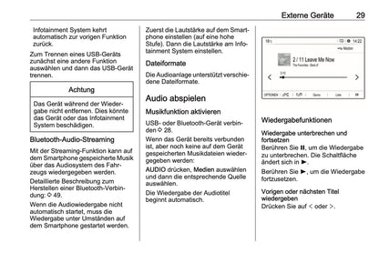 2018-2020 Opel Crossland X Infotainment Manual | German
