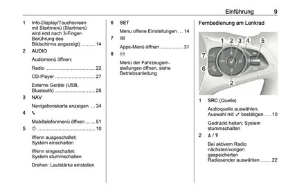 2018-2020 Opel Crossland X Infotainment Manual | German