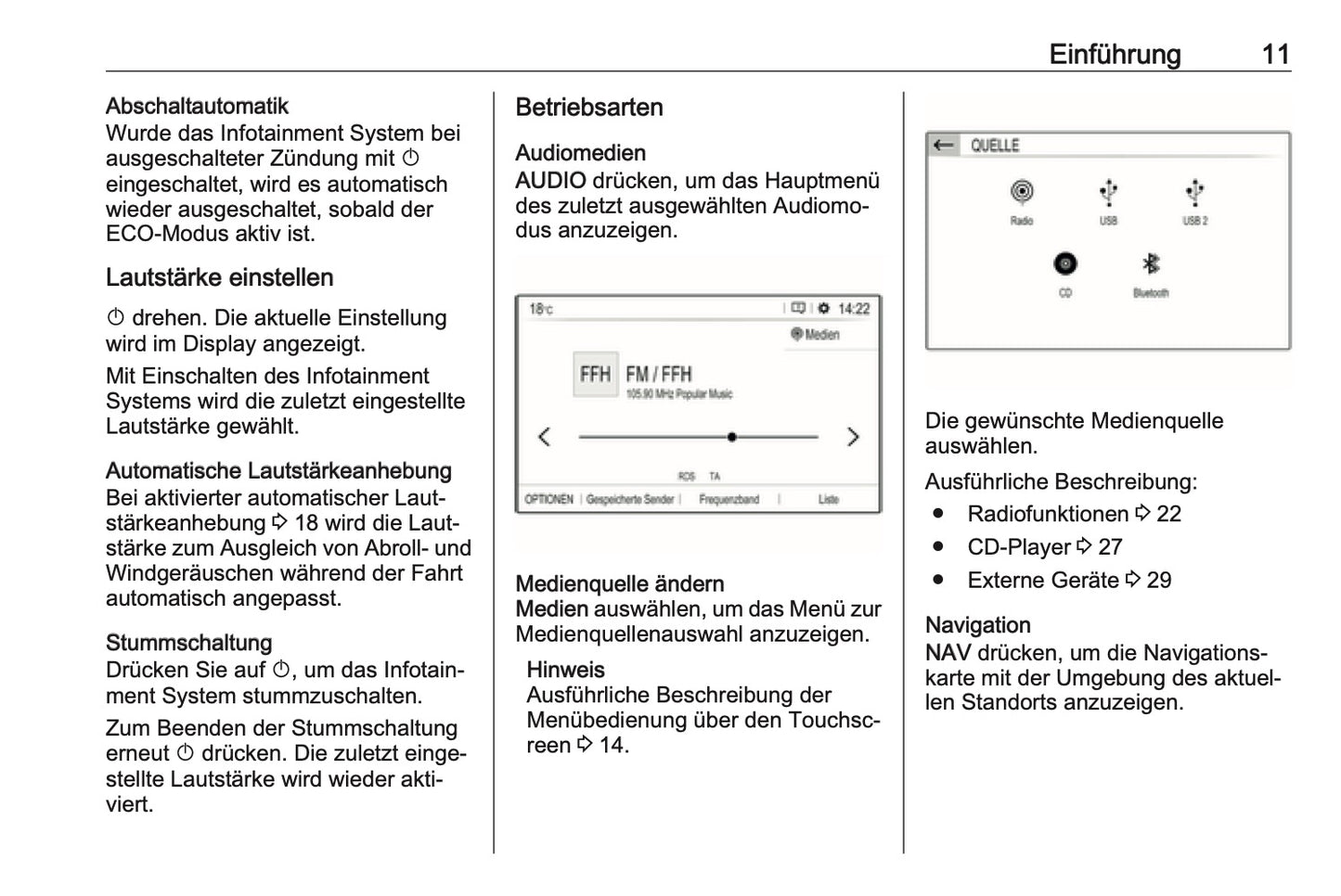 2018-2020 Opel Crossland X Infotainment Manual | German