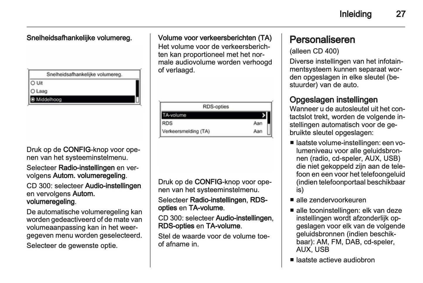 2012 Opel Meriva Infotainment Handleiding | Nederlands