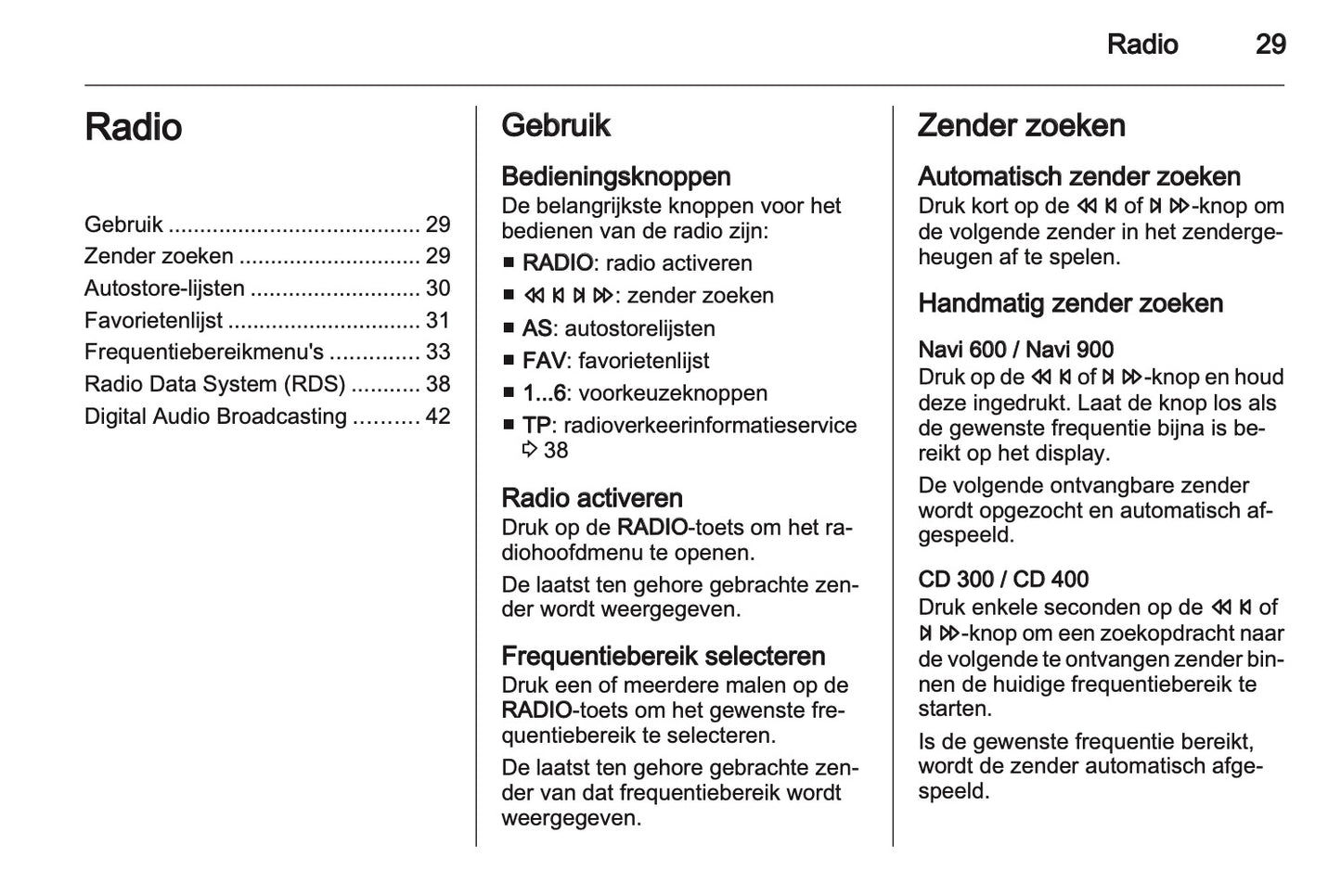 2012 Opel Meriva Infotainment Handleiding | Nederlands