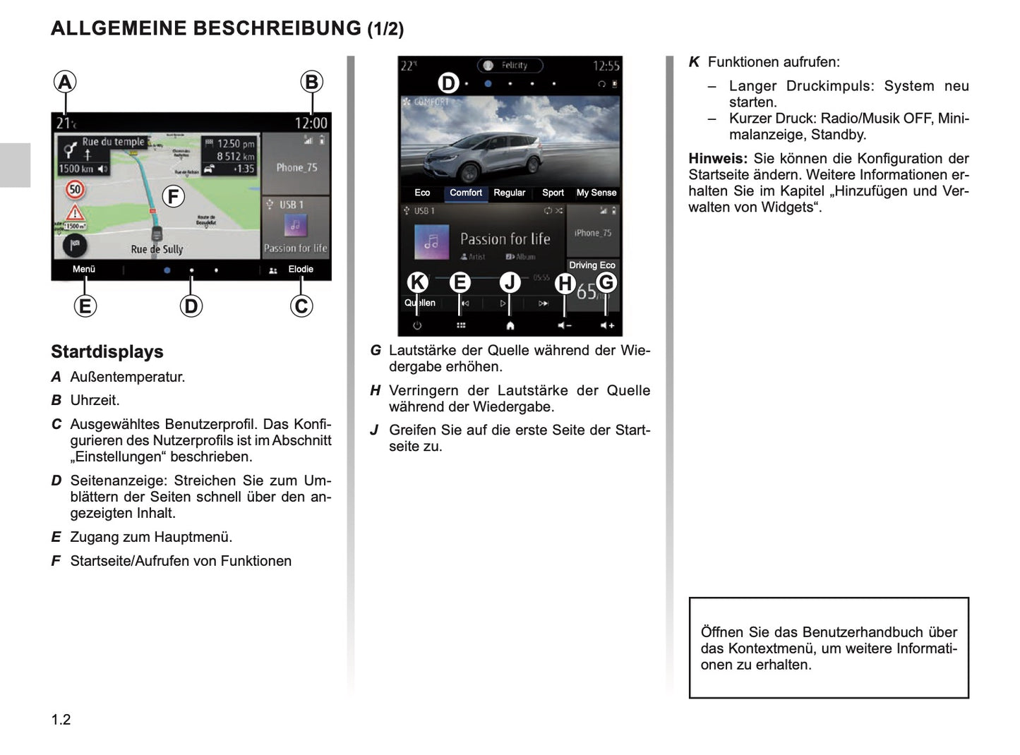 2023-2024 Renault Easy Link Infotainment Manual | German