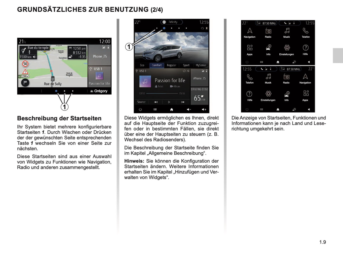 2023-2024 Renault Easy Link Infotainment Manual | German