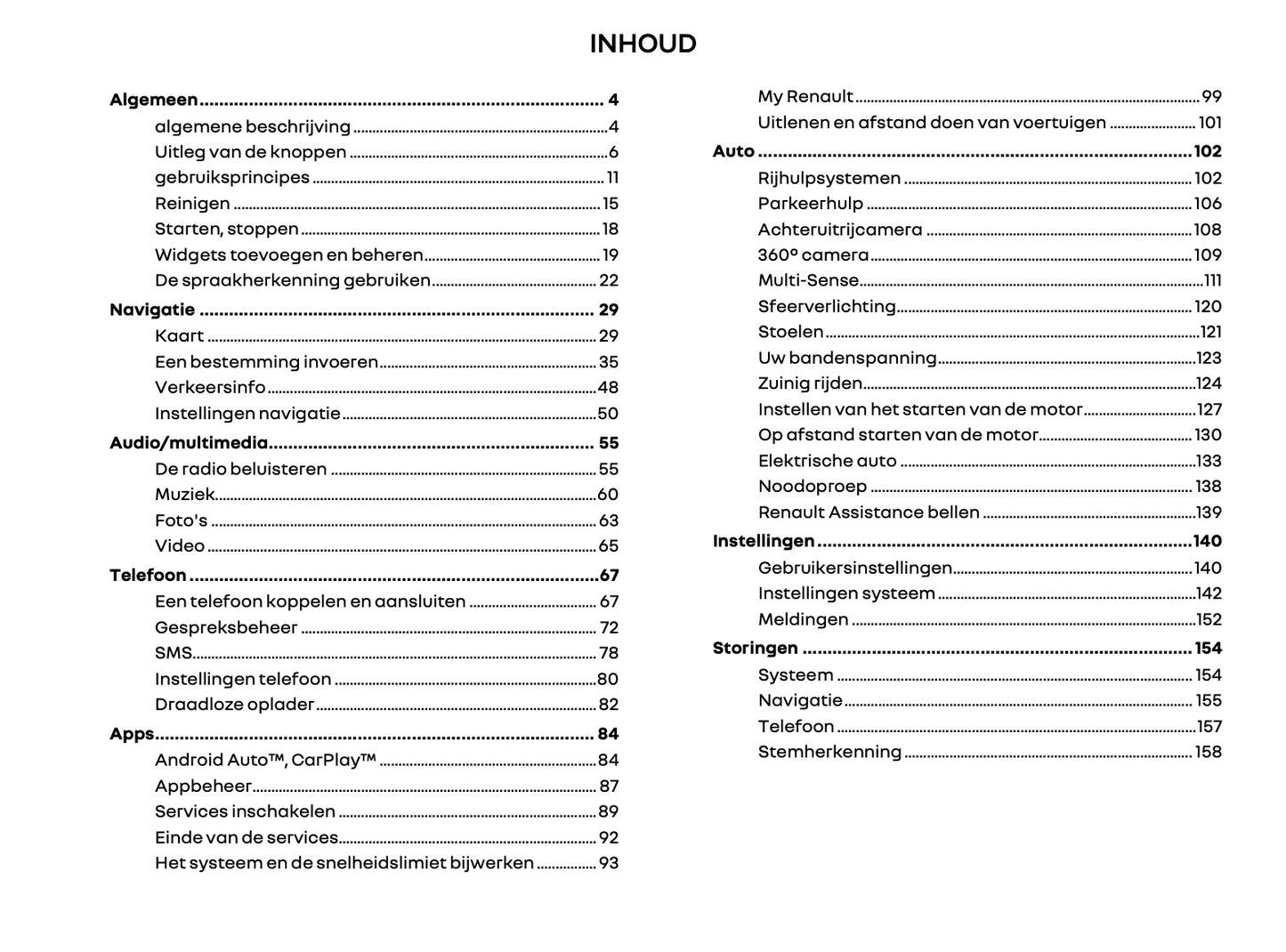 2025-2026 Renault Easy Link Infotainment Manual | Dutch