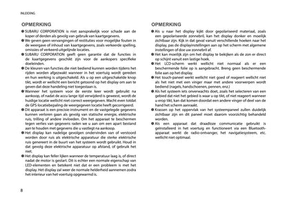 2025 Subaru Forester Infotainment Manual | Dutch