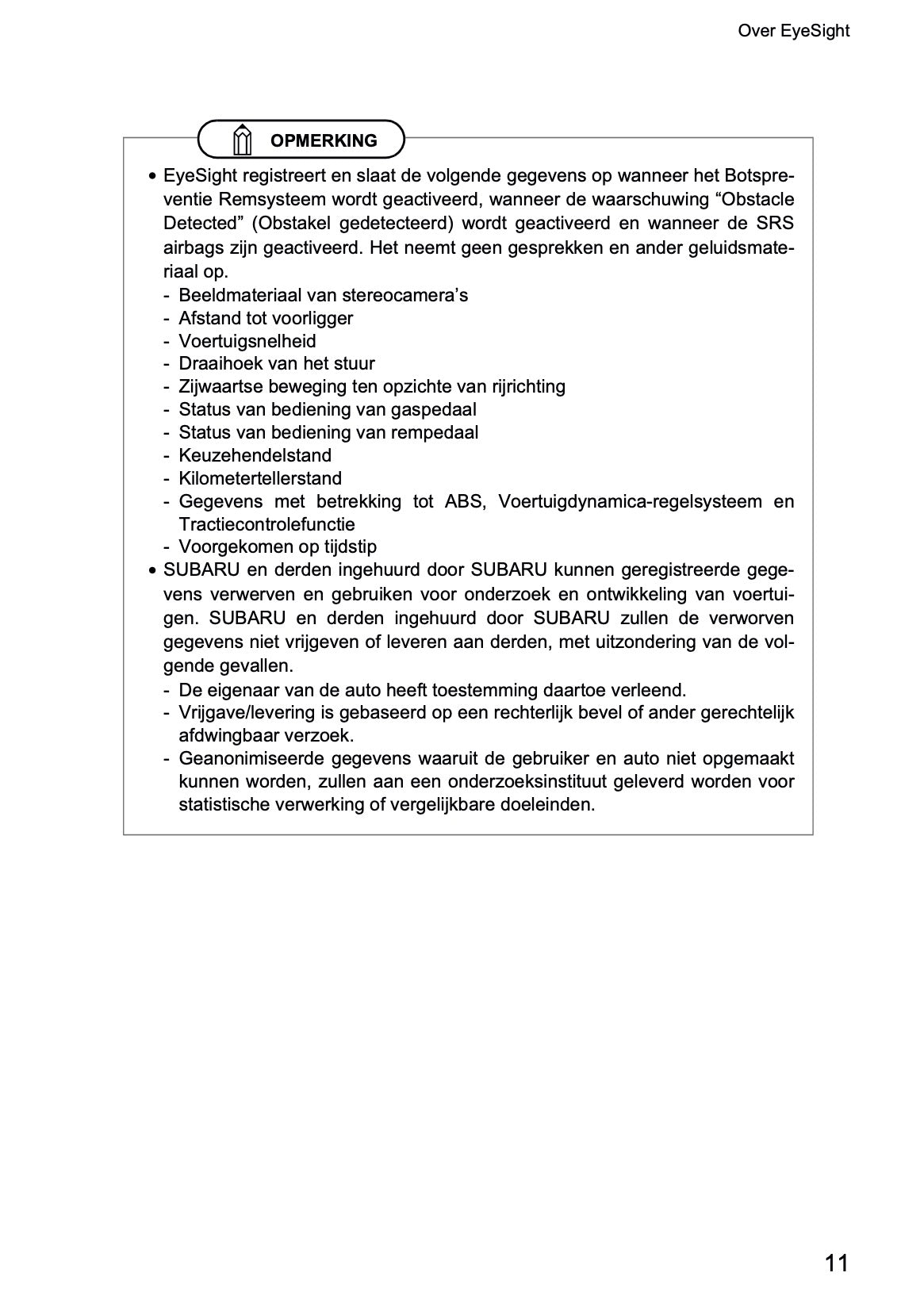 2022 Subaru Outback EyeSight | Nederlands