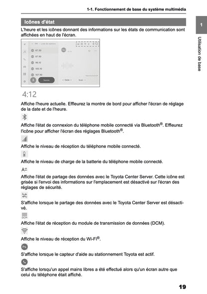 2025-2026 Toyota Aygo X Navigation Manual | French