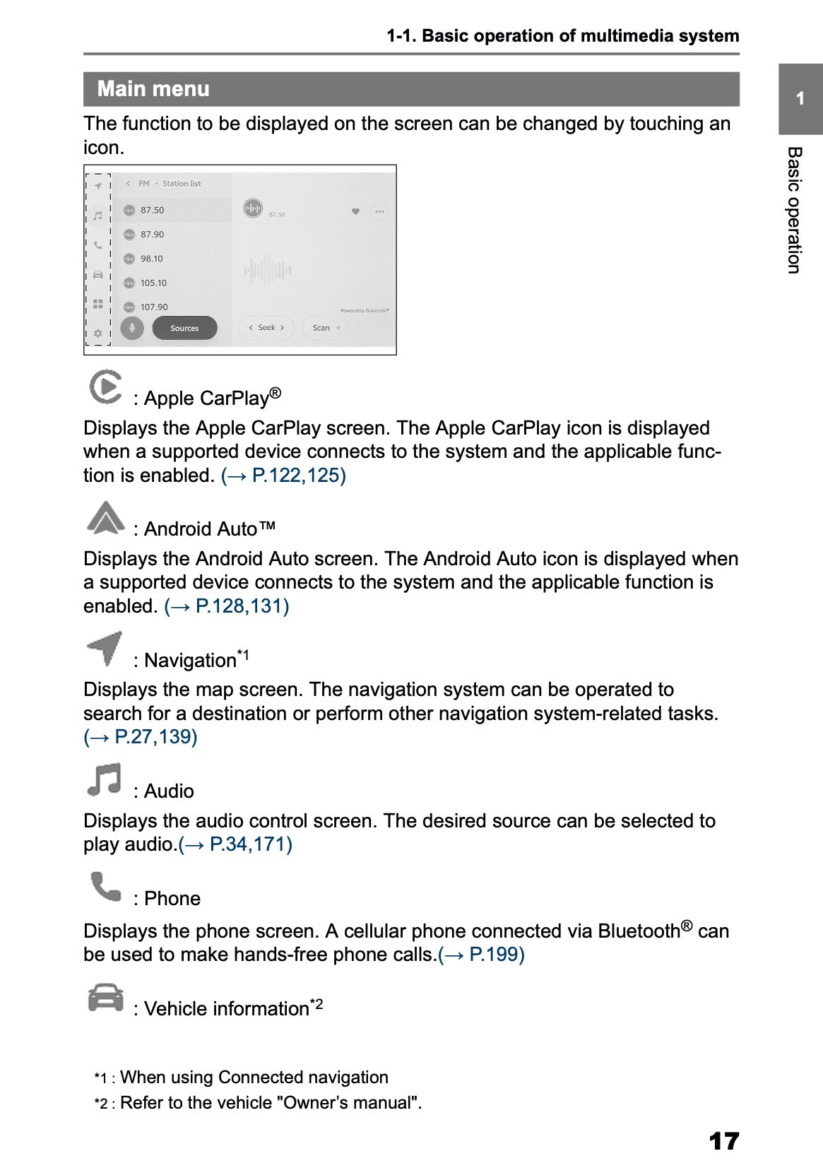2025-2026 Toyota Aygo X Navigation Manual | English