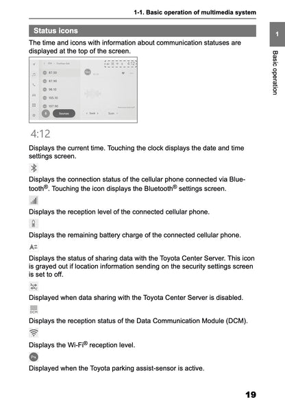 2025-2026 Toyota Aygo X Navigation Manual | English