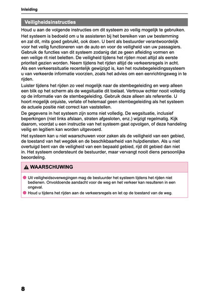 2025-2026 Toyota Aygo X Navigatie Handleiding | Nederlands