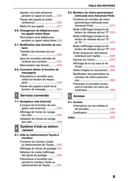 2025-2026 Toyota bZ4X Navigation Manual | French