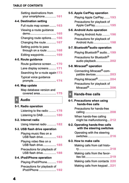 2025-2026 Toyota bZ4X Navigation Manual | English